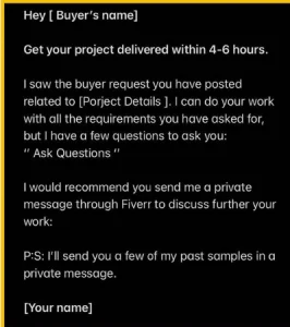 Fiverr Buyer Request Templates 2